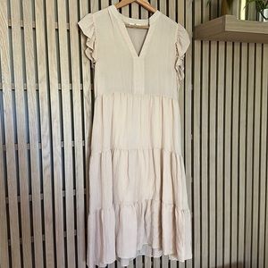 Beige/cream midi dress